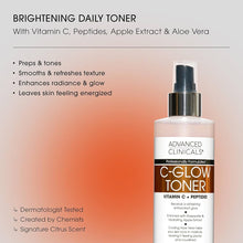 Load image into Gallery viewer, Advanced clinicals C-GLOW TONER 237ml