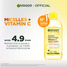 Load image into Gallery viewer, GARNIER Skin Active Micellar Cleaning Water vitamin c 400ml