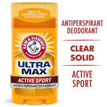 Load image into Gallery viewer, Arm and hammer Deodorant max active sport 73g