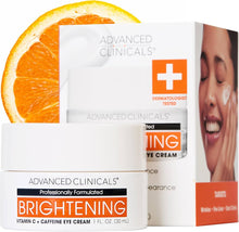 Load image into Gallery viewer, Advanced clinicals Brightening vitamin c+caffeine Eye cream 30ml

