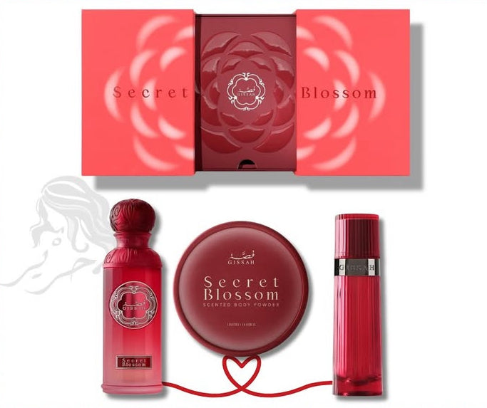 Qissah / secret Blossom perfume set 3pcs