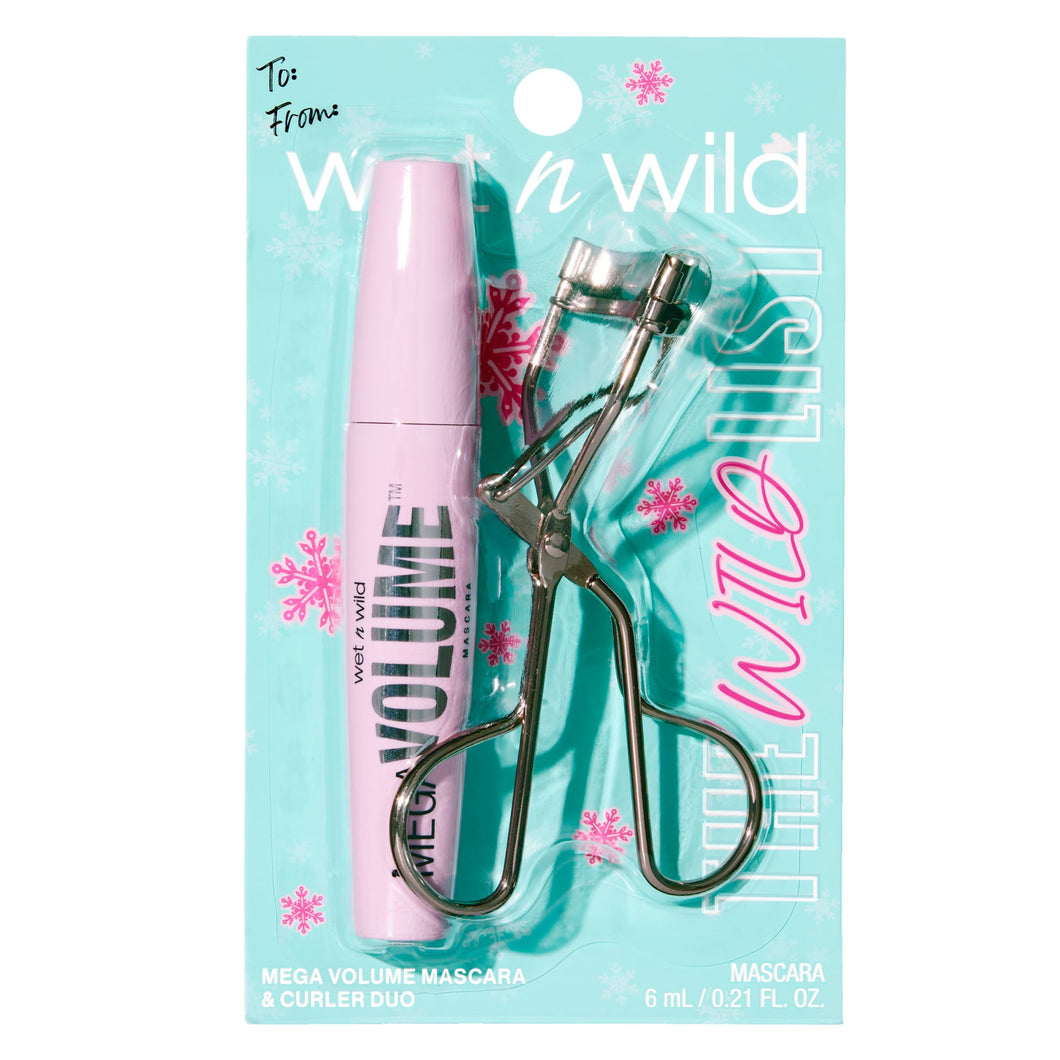 wet n wild the wild list mega volume mascara and curler duo sets