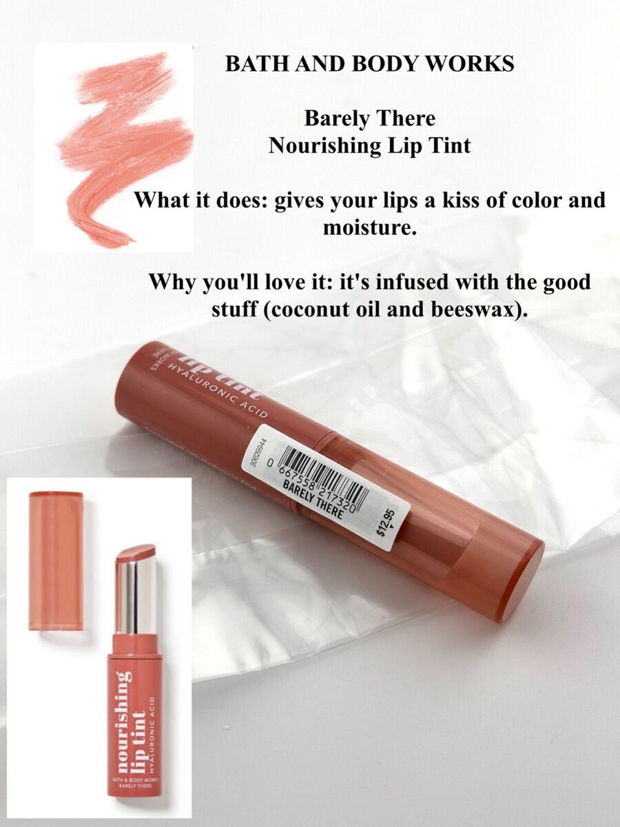Bath & Body works/ nourishing lip tint /Barely there