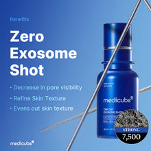 Load image into Gallery viewer, Medicube one day exosome shot 7500 lacto exosome AHA+BHA+PHA 30ml اكسوزوم شوت سيرم
