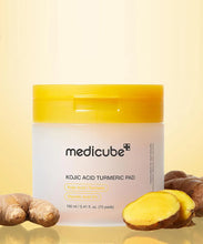 Load image into Gallery viewer, Medicube kojic acid Turmeric pad 70pads 155g شرائح الكوجاك والكركم لتفتيح وتوحيد لون البشرة
