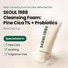 Load image into Gallery viewer, SEOUL1988 CLEANSING FOAM PINK CICA 1% + PROBIOTICS 150ml
