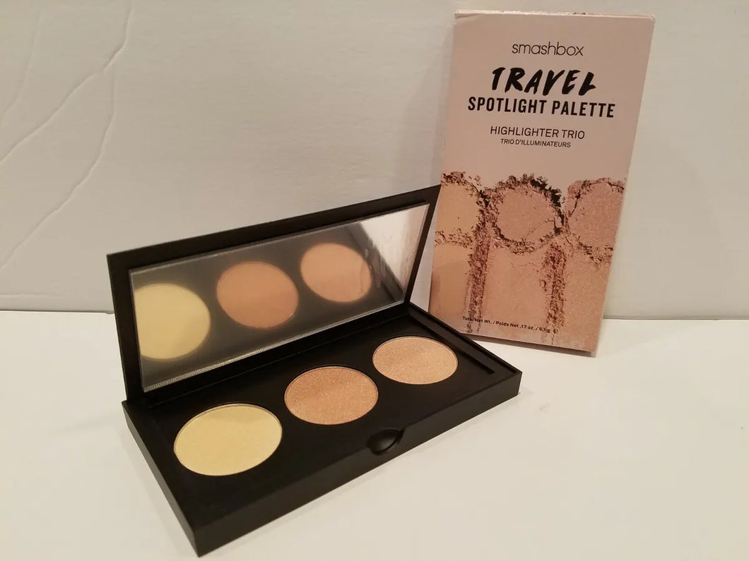 smashbox travel spotlight palette highlighter trio
