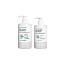 Load image into Gallery viewer, APLB GLUTATHIONE NIACINAMIDE BODY WASH + BODY LOTION 300ml set  بكج  التفتيح وتوحيد لون الجسم وترطيب مضاعف
