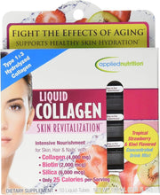 Load image into Gallery viewer, Applied Nutrition Liquid Collagen Skin Revitalization 10 liquid tubes Box 100ml شراب الكولاجين الامريكي
