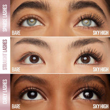 Load image into Gallery viewer, Maybelline New York Holiday SKY HIGH MASCARA WATER PROOF HYDROFUGE A PRUEBA DE AGUA 802 VERY BLACK 6ml
