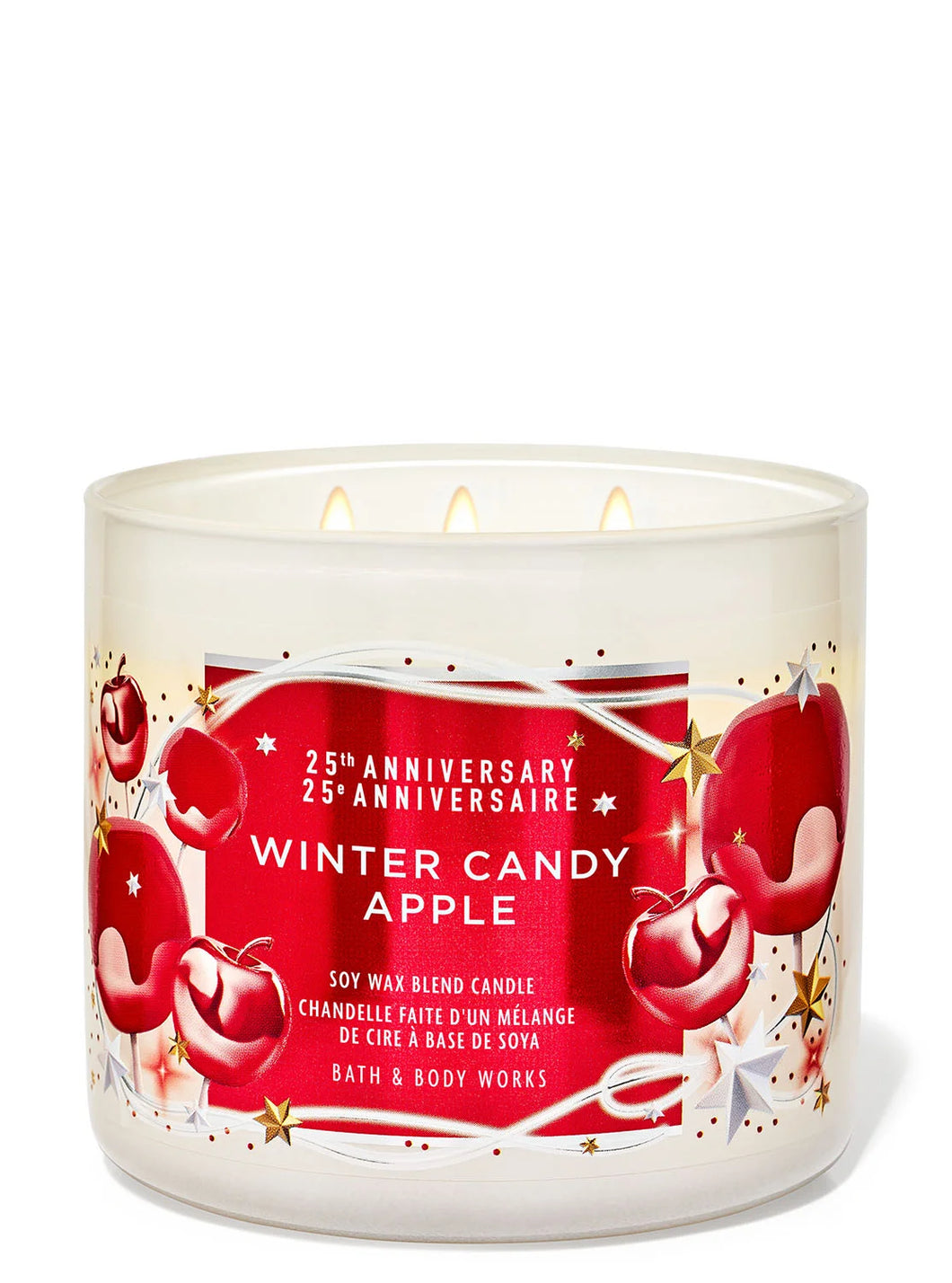 Wick winter candy apple candles