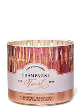 Load image into Gallery viewer, champagne toast 3 wick candle
