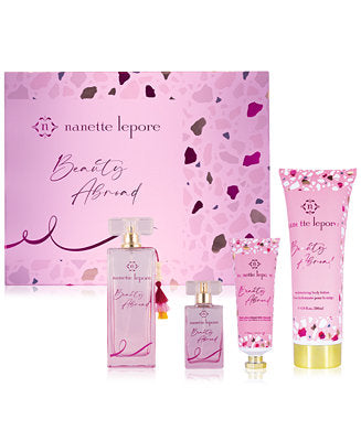 nanette lepore /Beauty abroad perfume set 4pcs
