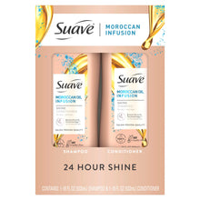 Load image into Gallery viewer, Suave moroccan oil infusion shampoo &amp; conditioner 532ml
