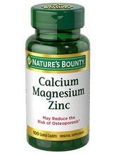 Load image into Gallery viewer, NATURE'S BOUNTY VITAMIN calcium magnesium zinc 100coated
