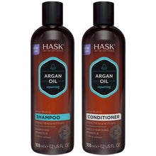 Load image into Gallery viewer, hask argan oil repairing set (shampoo &amp;conditioner)355ml
