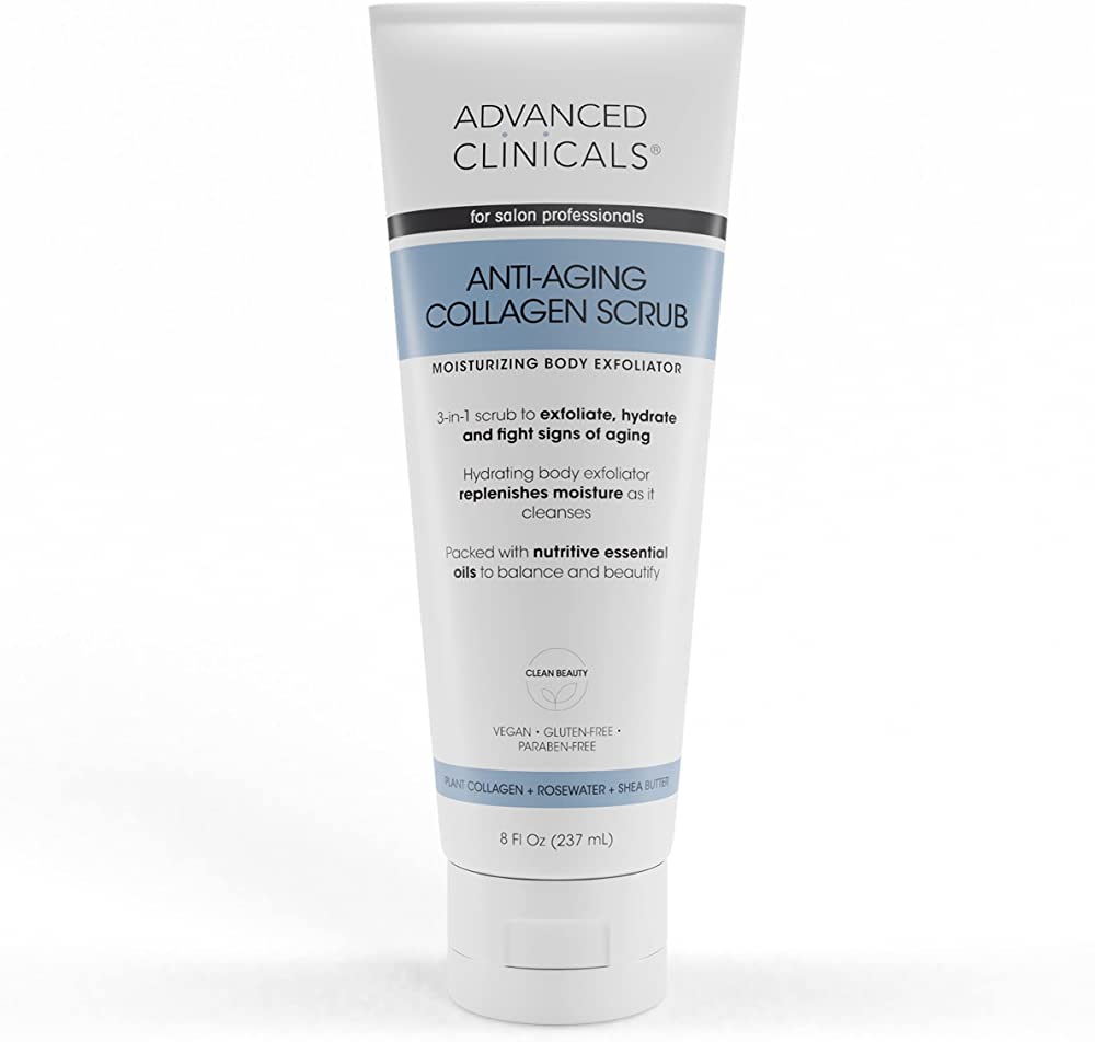 advanced clinicals antiaging collagen scrub
